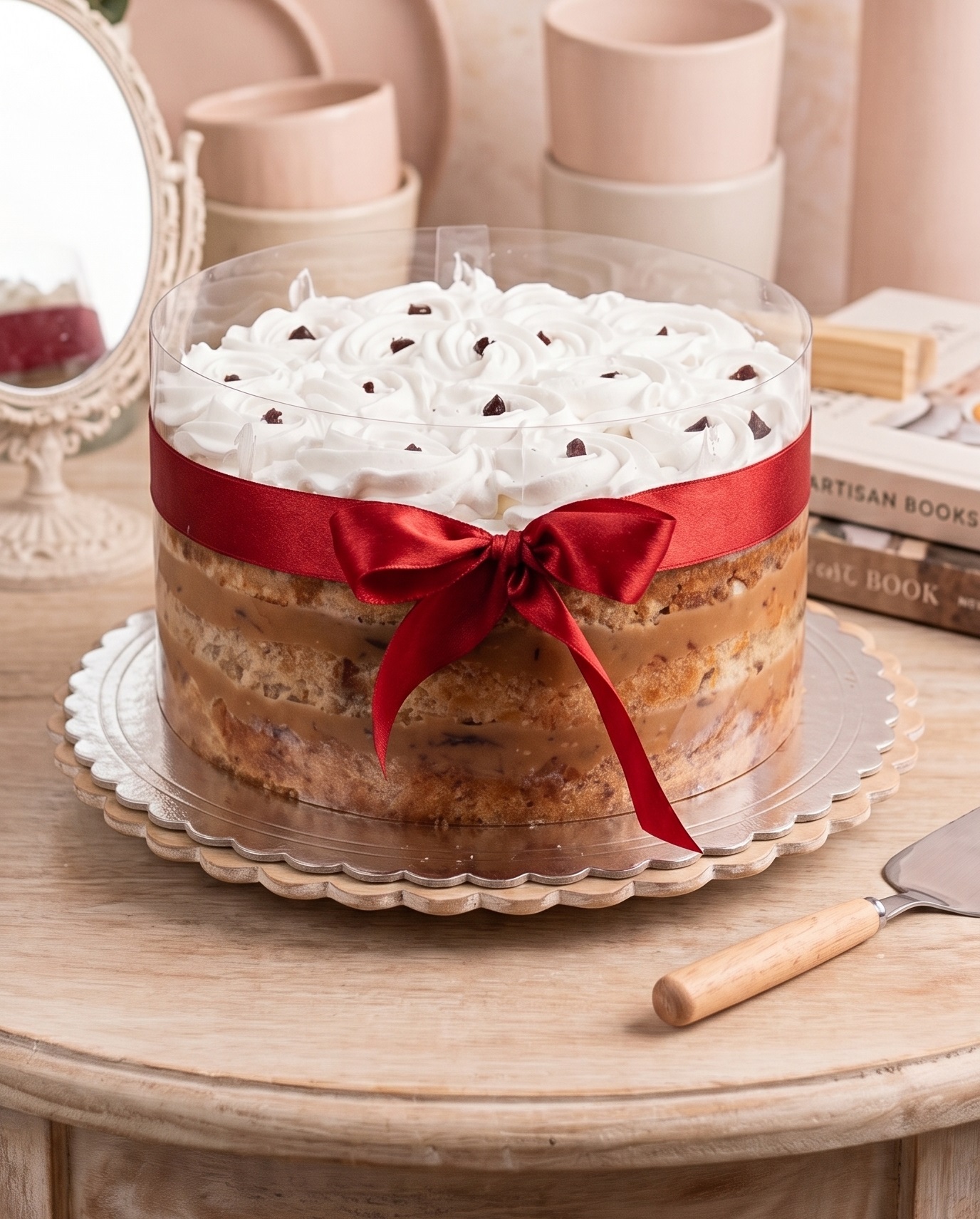 Bolo de Doce de leite com ameixa